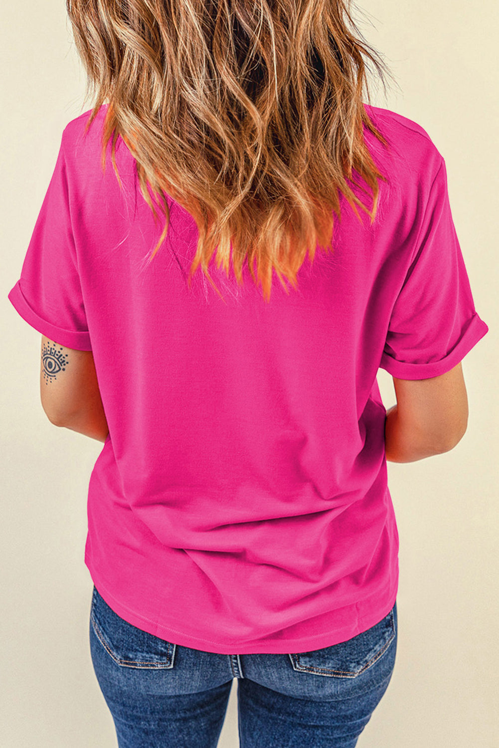 He Is Risen Glitter Cross Crewneck Tee