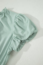 Aqua Tiered Maxi Dress