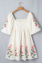 Clothed in Dignity Border-Floral Dress
