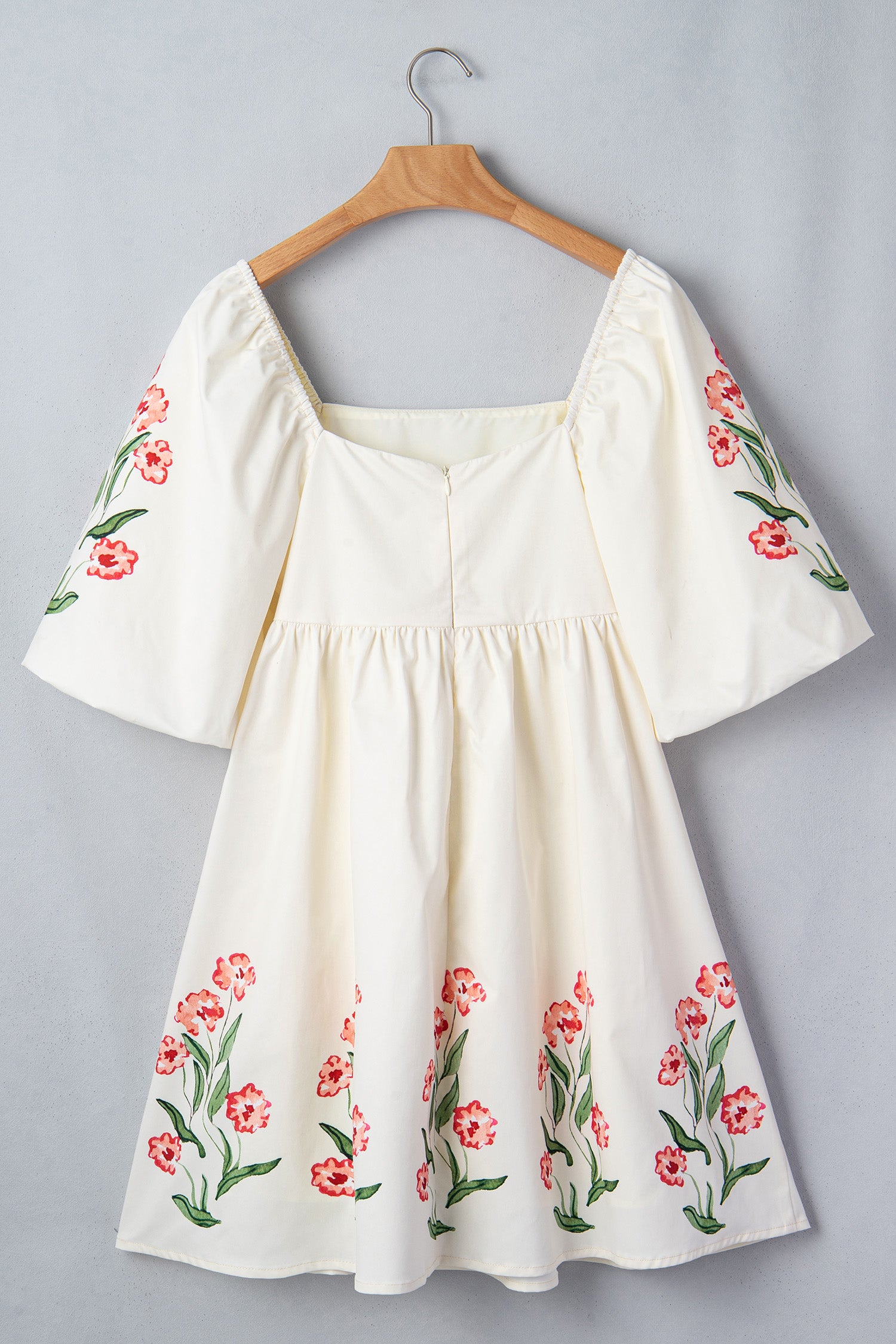 Clothed in Dignity Border-Floral Dress