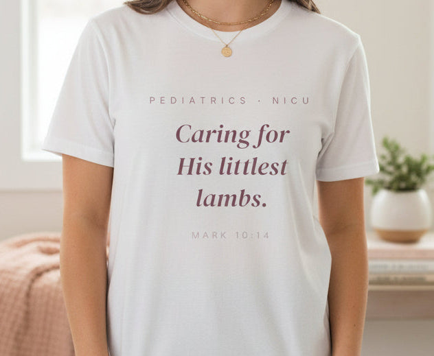 Caring for His Littlest Lambs Tee