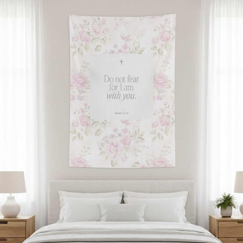 Do Not Fear Delicate Floral Tapestry