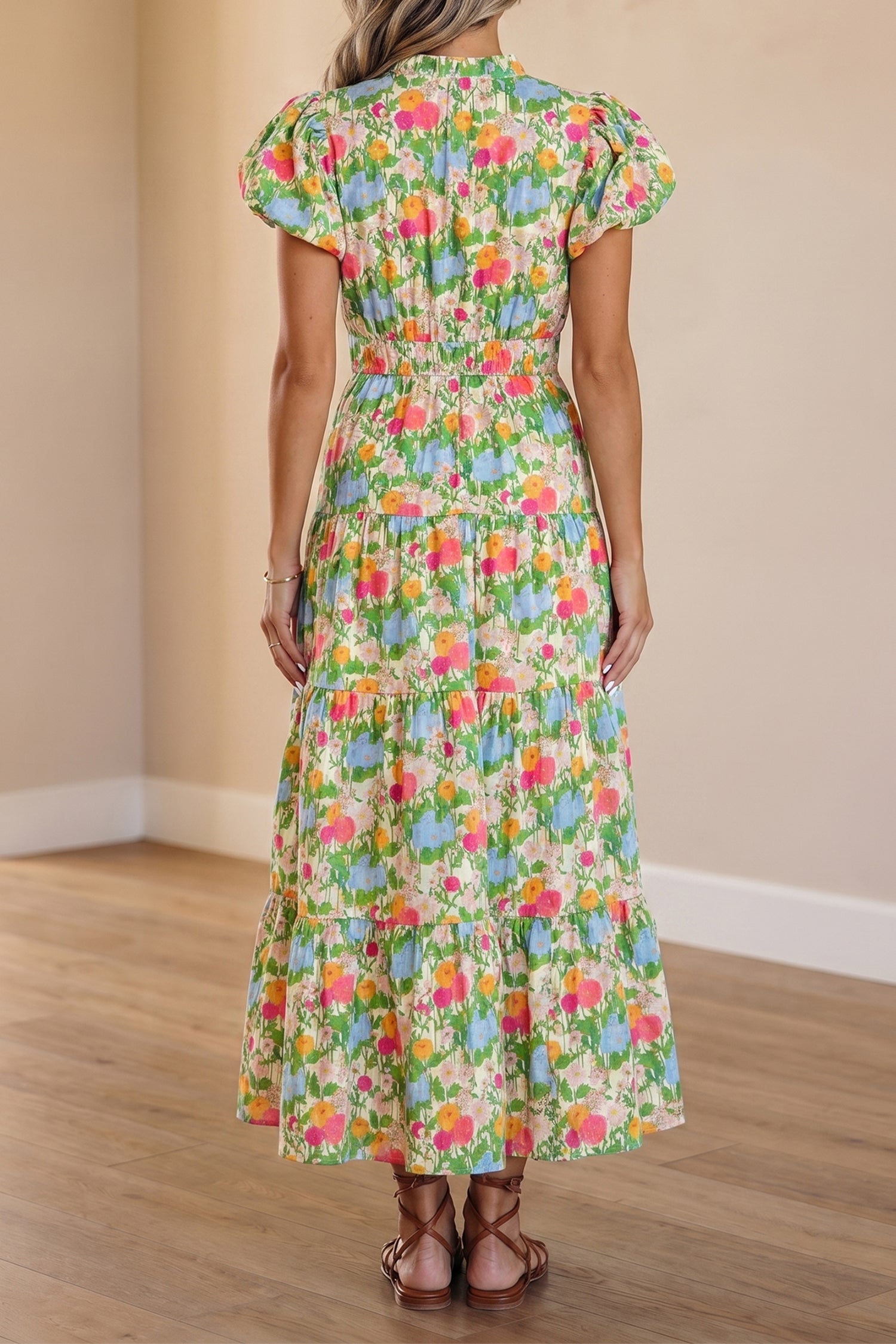 Joyful Spirit Tiered Floral Dress