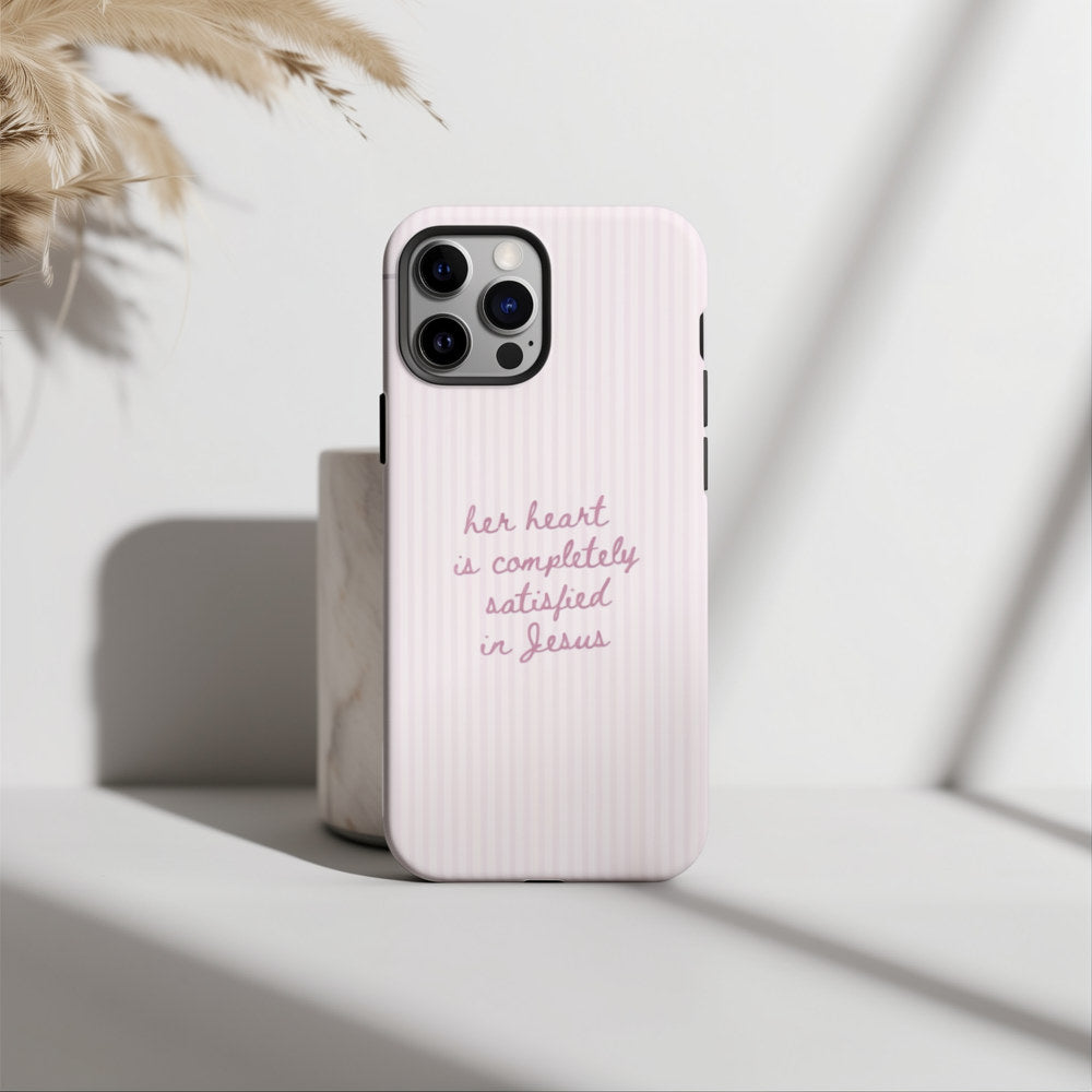 Satisfied in Jesus Pinstripe Case