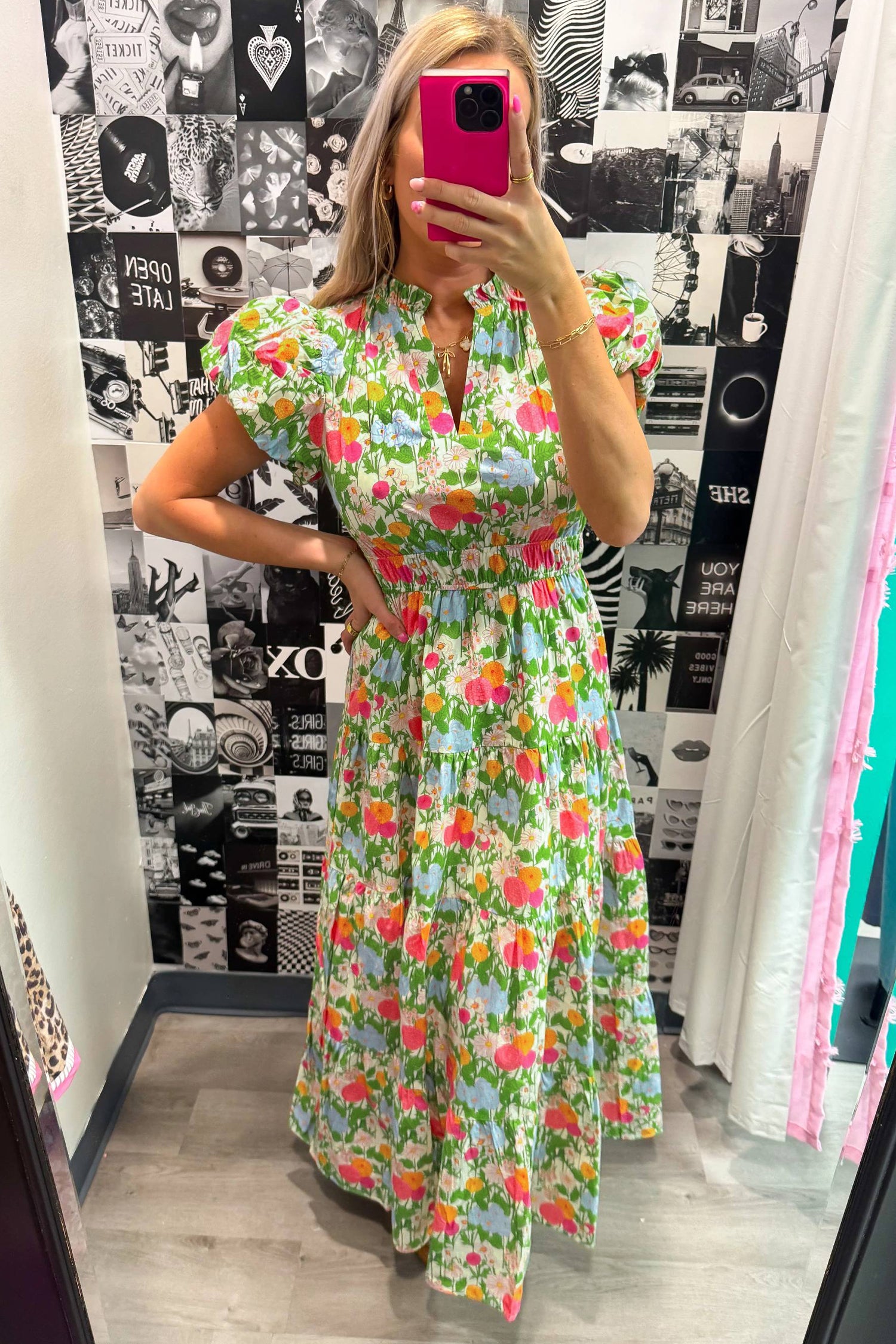 Joyful Spirit Tiered Floral Dress