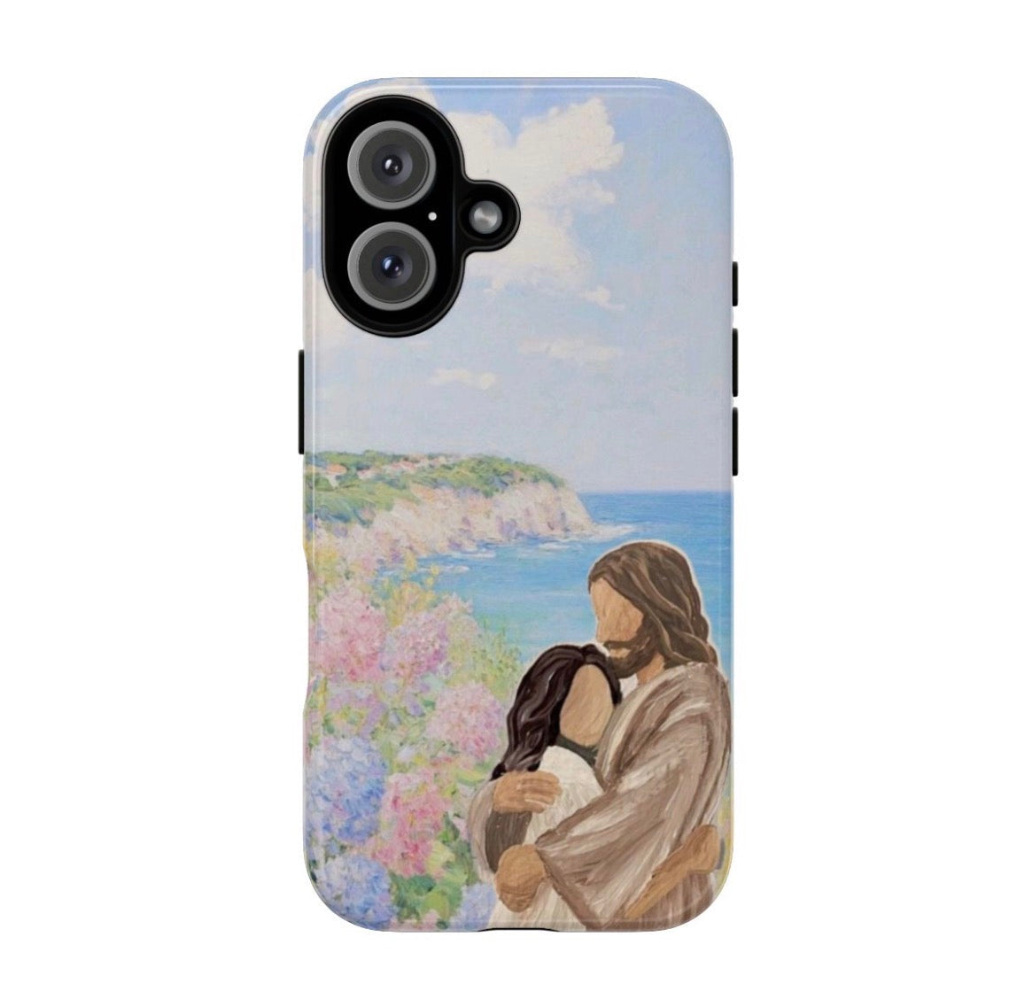"Held by Hope" Watercolor Jesus & Daughter Case