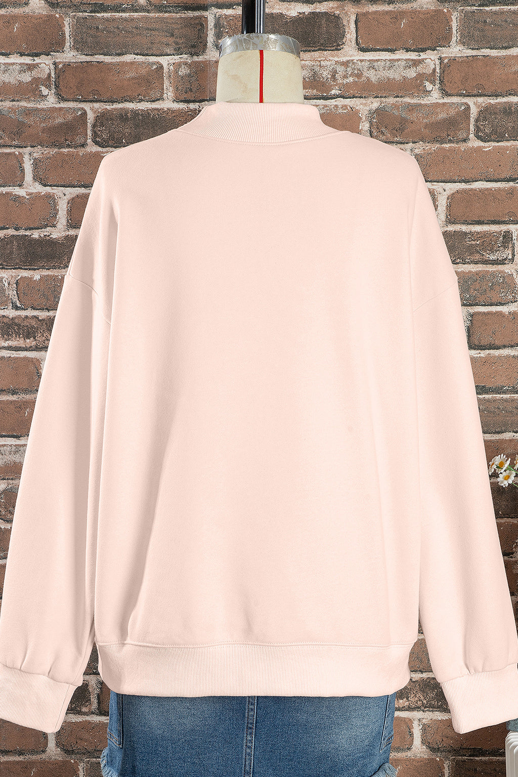 He Is Risen Floral Mock Neck Sweatshirt