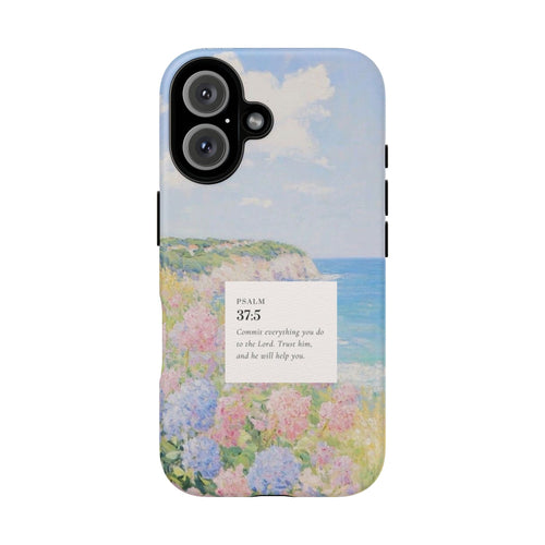 "Peaceful Trust" Psalm 37:5 Impressionist Floral Case