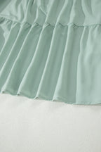Aqua Tiered Maxi Dress