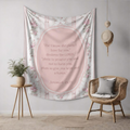 His Divine Promise Vintage Floral Tapestry