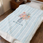 Let Your Light Bloom™ Matthew 5:16 Floral Faith Blanket