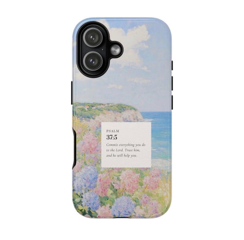 "Peaceful Trust" Psalm 37:5 Impressionist Floral Case