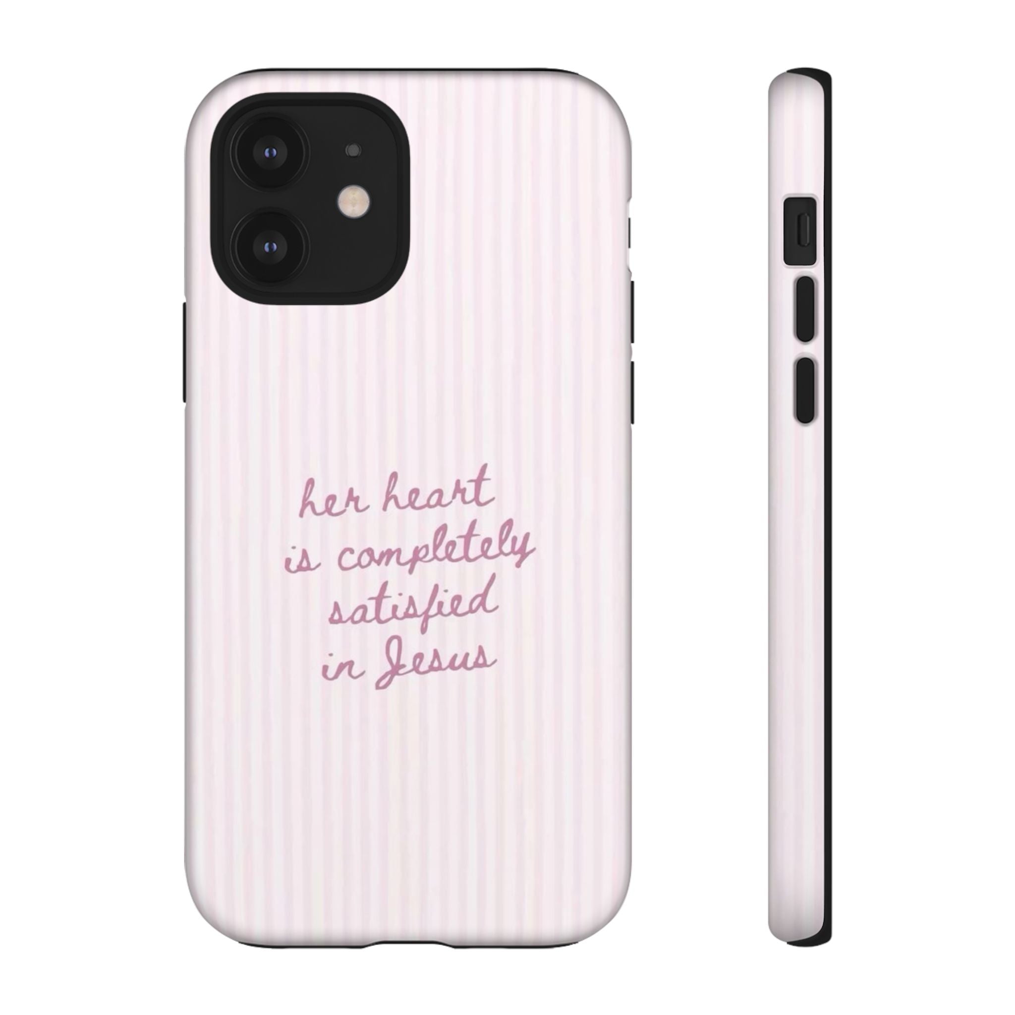 Satisfied in Jesus Pinstripe Case