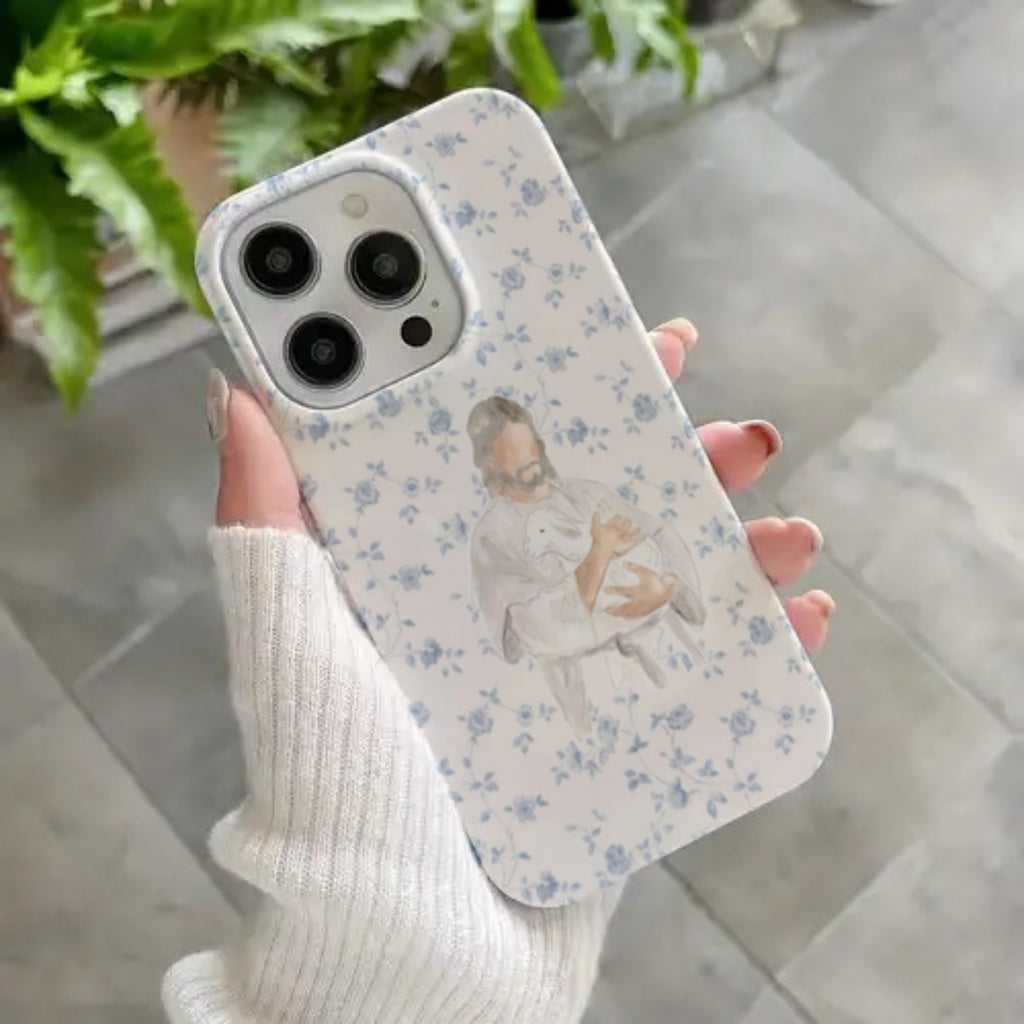 The Good Shepherd | Dainty Blue Floral Tough Case