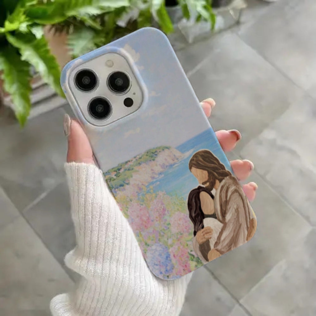 "Held by Hope" Watercolor Jesus & Daughter Case