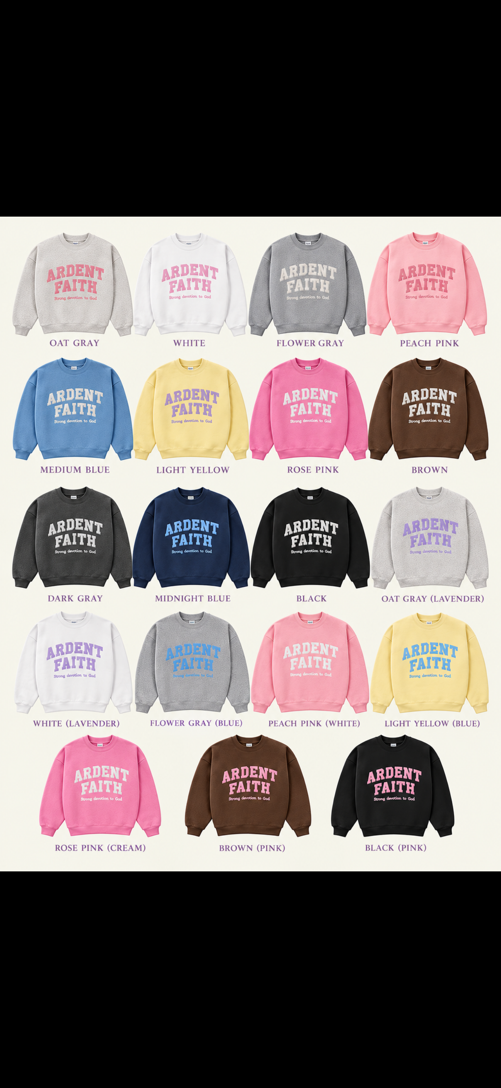 Ardent Faith Embroidered Mockneck