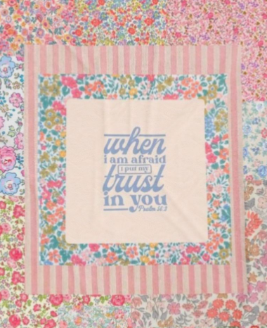 Trust in the Storm Patchwork Throw