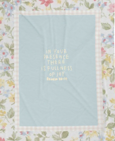 The Fullness of Joy Gingham Throw