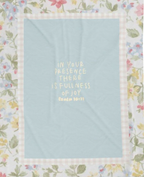 The Fullness of Joy Gingham Throw