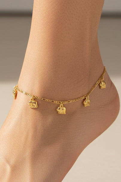 The Unshakable Strength Elephant Anklet