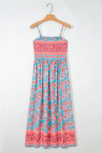 Serene Grace Smocked Floral Maxi