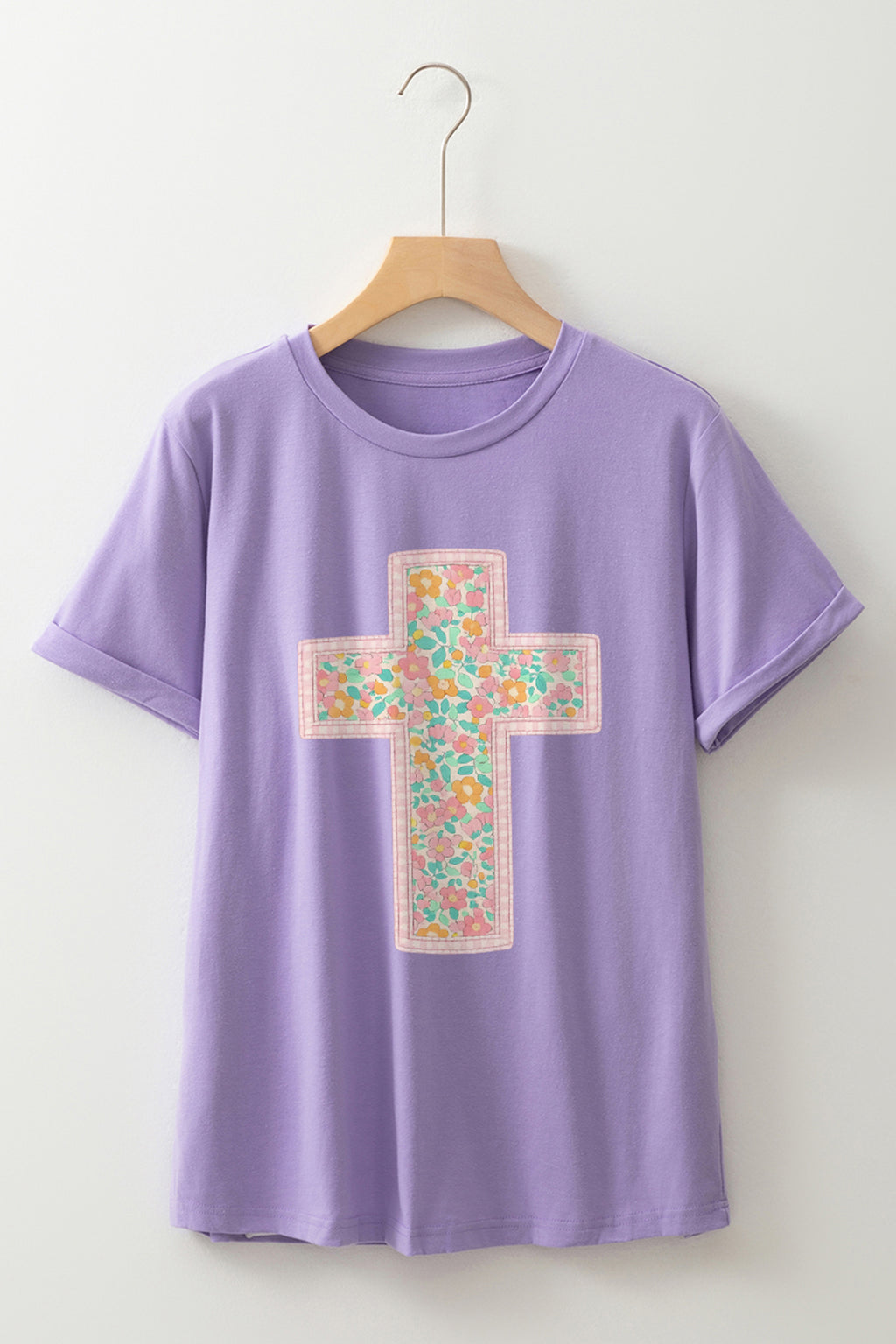 Floral Cross Faith Tee