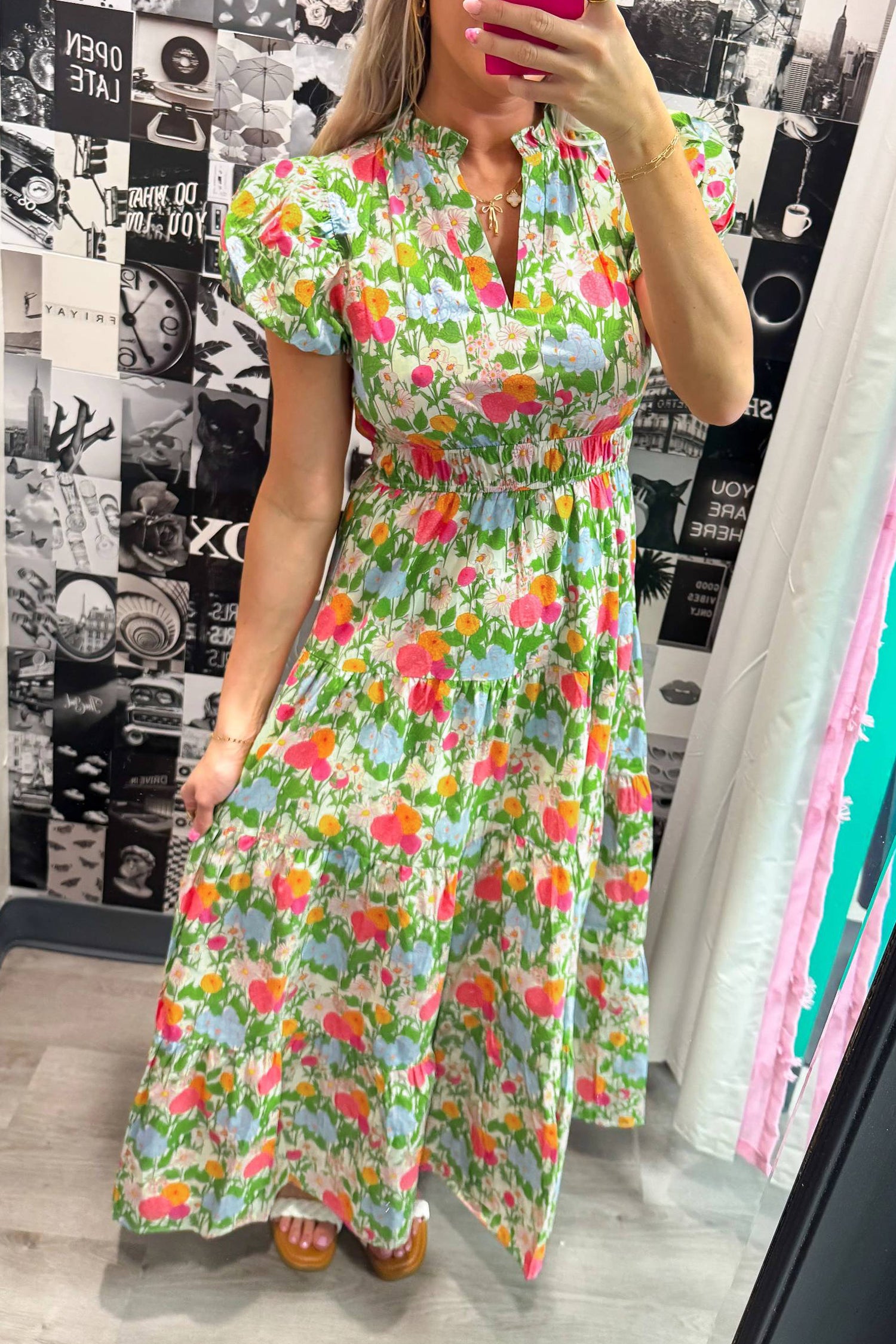Joyful Spirit Tiered Floral Dress