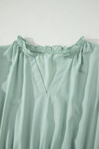 Aqua Tiered Maxi Dress