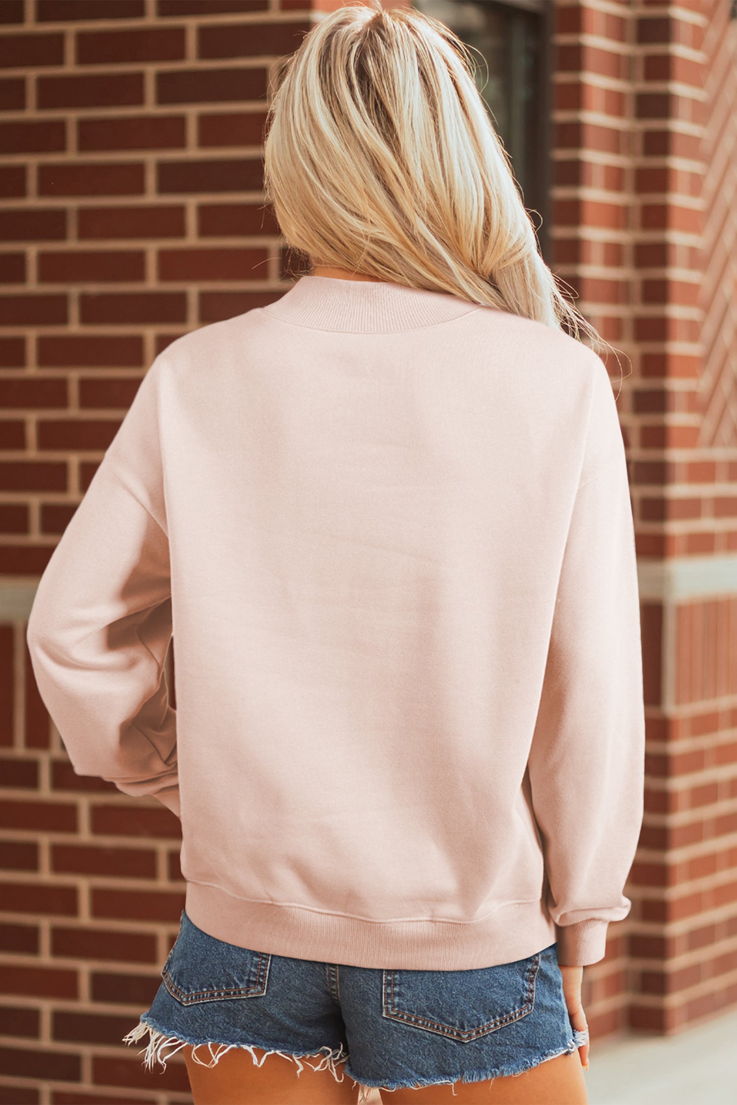 He Is Risen Floral Mock Neck Sweatshirt