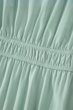 Aqua Tiered Maxi Dress